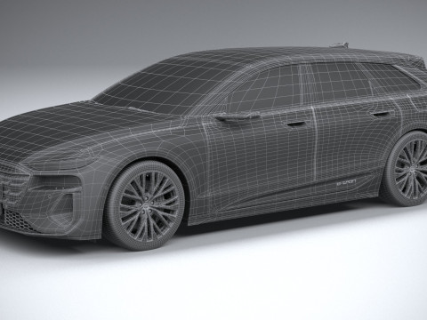 Audi S6 Avant e-tron 2025 3Dモデル