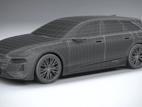 Audi S6 Avant e-tron 2025 3D Model