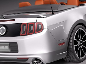 Mustang GT Convertible 2013 Modello 3D