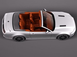 Mustang GT Convertible 2013 Modello 3D