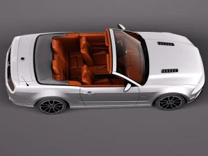 Mustang GT Convertible 2013 3D Model