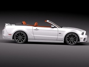 Mustang GT Convertible 2013 Modello 3D