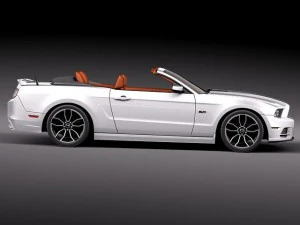 Mustang GT Convertible 2013 3D Model