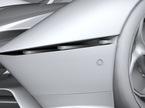 Alfa Romeo 8C-R Tazio 2020 LowPoly Modello 3D