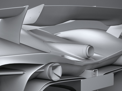 Alfa Romeo 8C-R Tazio 2020 LowPoly Modello 3D