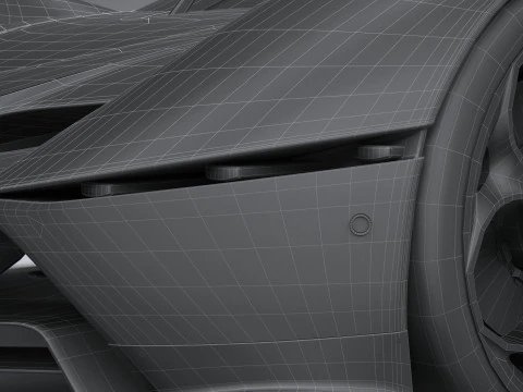 Alfa Romeo 8C-R Tazio 2020 LowPoly 3D Model