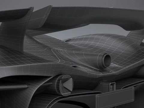Alfa Romeo 8C-R Tazio 2020 LowPoly 3D Model