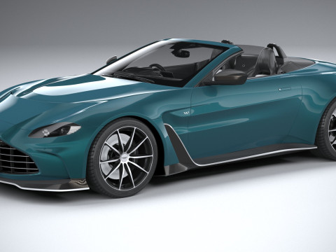 Aston Martin V12 Vantage Roadster 2023 3D Model