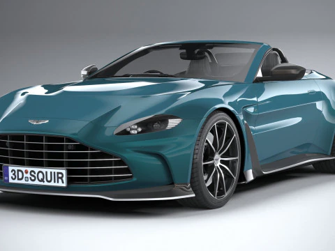 Aston Martin V12 Vantage Roadster 2023 3D Model