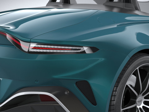 Aston Martin V12 Vantage Roadster 2023 Model 3D