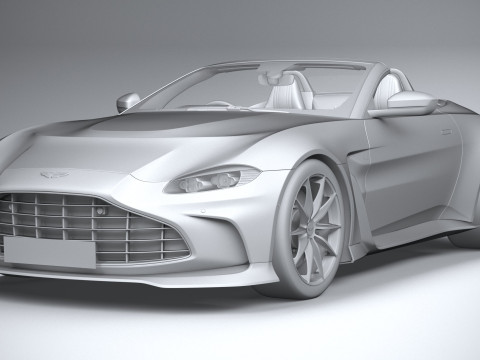 Aston Martin V12 Vantage Roadster 2023 Model 3D