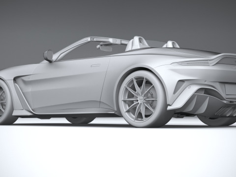 Aston Martin V12 Vantage Roadster 2023 Model 3D