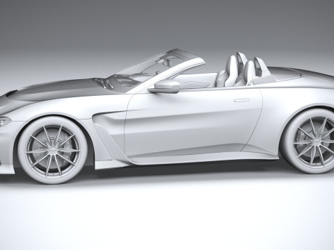 Aston Martin V12 Vantage Roadster 2023 Model 3D