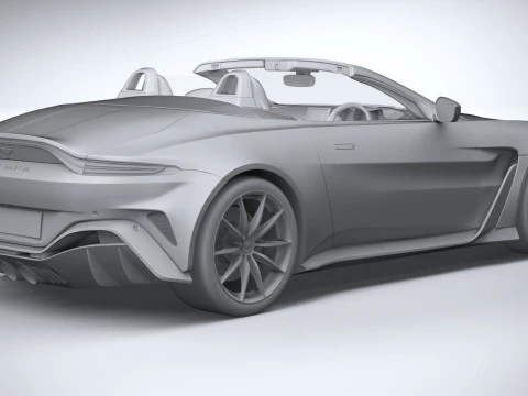 Aston Martin V12 Vantage Roadster 2023 3D Model