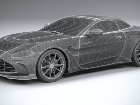Aston Martin V12 Vantage Roadster 2023 Model 3D