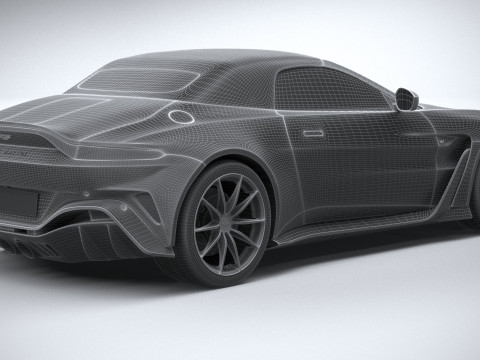 Aston Martin V12 Vantage Roadster 2023 Model 3D