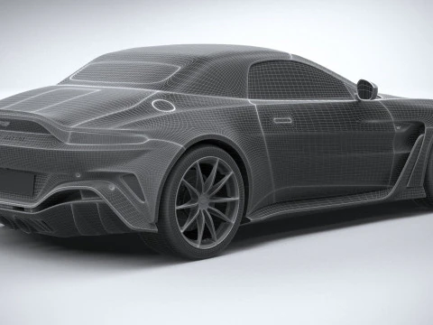 Aston Martin V12 Vantage Roadster 2023 3D Model