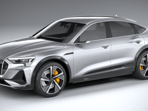 Audi E-Tron Sportback S-line 2021 3D मॉडल