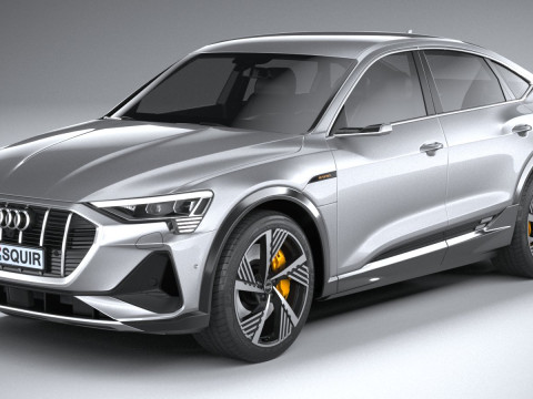 Audi E-Tron Sportback S-line 2021 3D-Modell