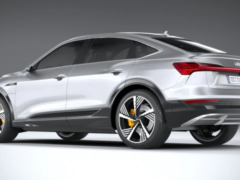 Audi E-Tron Sportback S-line 2021 3D Model