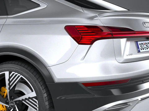 Audi E-Tron Sportback S-line 2021 3D Model