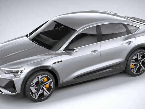 Audi E-Tron Sportback S-line 2021 3D Model