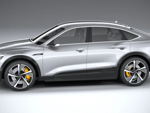 Audi E-Tron Sportback S-line 2021 3D Model