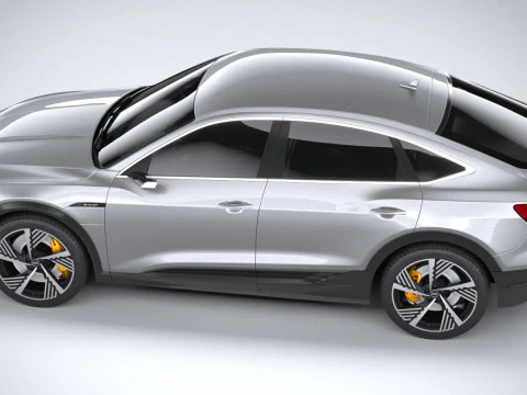 Audi E-Tron Sportback S-line 2021 3D Model