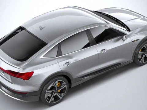 Audi E-Tron Sportback S-line 2021 3D Model