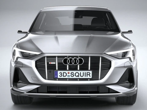 Audi E-Tron Sportback S-line 2021 3D Model