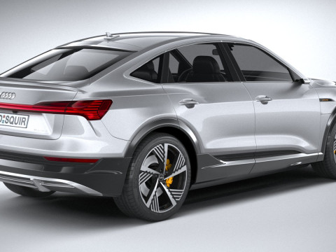 Audi E-Tron Sportback S-line 2021 3D-Modell