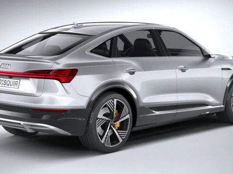 Audi E-Tron Sportback S-line 2021 3D Model