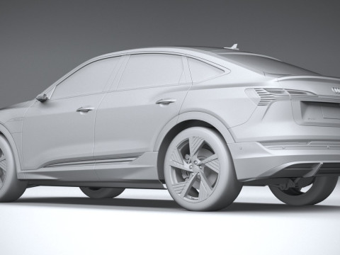 Audi E-Tron Sportback S-line 2021 3D-Modell