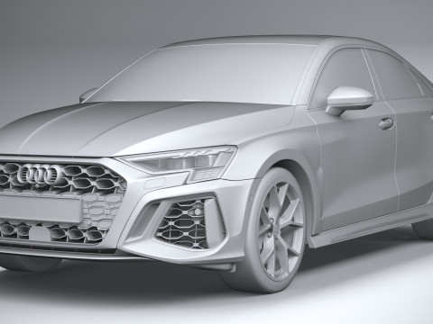 Audi RS3 Sedan 2022 3D 모델