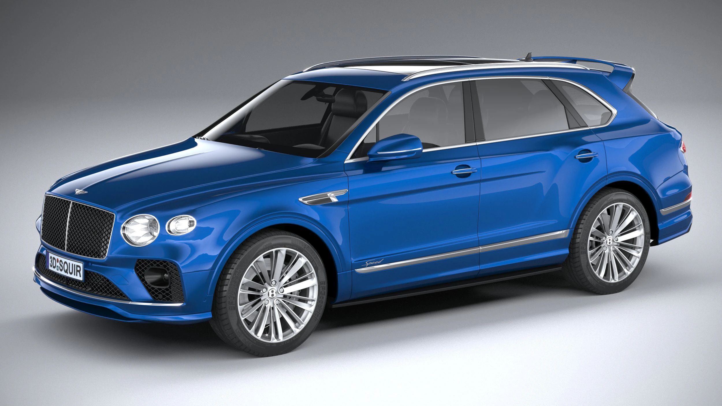 Bentley Bentayga Speed 2021 3D Model .c4d .max .obj .3ds .fbx .stl .blend 