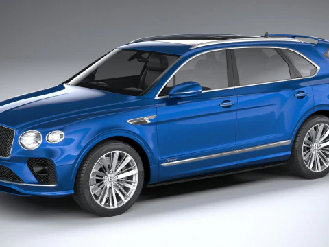 宾利添越极速 2021 3D 模型