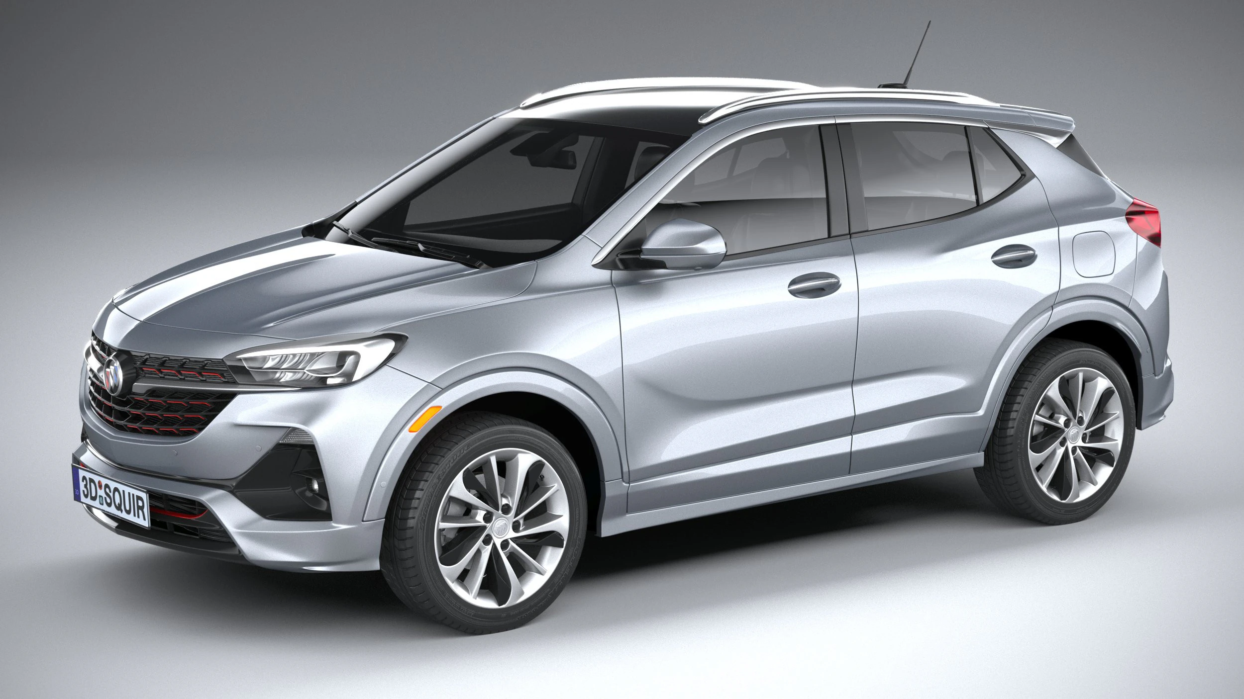 Buick Encore GX 2020 3D Model .c4d .max .obj .3ds .fbx .stl .blend 