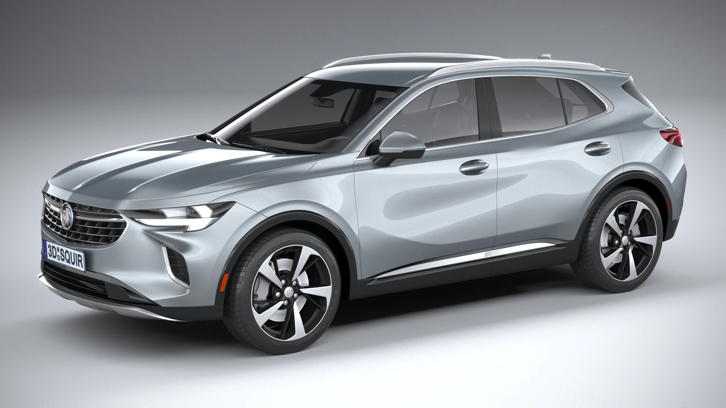 Buick Envision 2021 3D Model .c4d .max .obj .3ds .fbx .stl .blend 