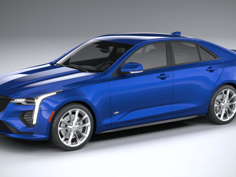 Cadillac CT4-V 2020 Model 3D