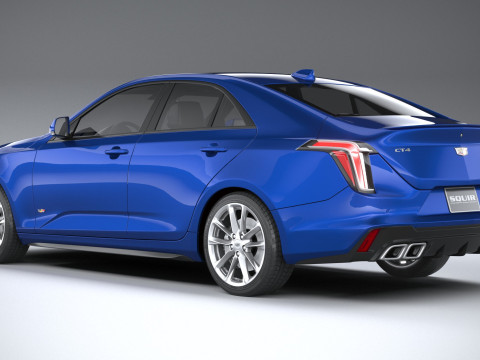 Cadillac CT4-V 2020 3D Model