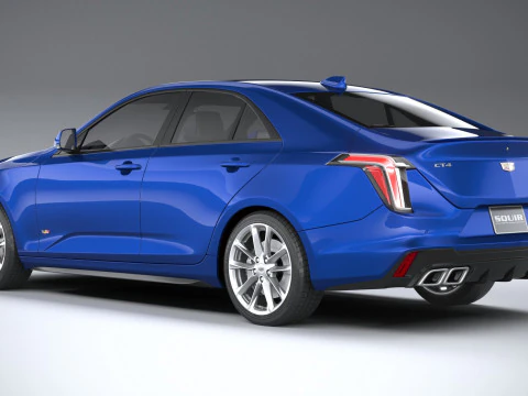Cadillac CT4-V 2020 3D Model
