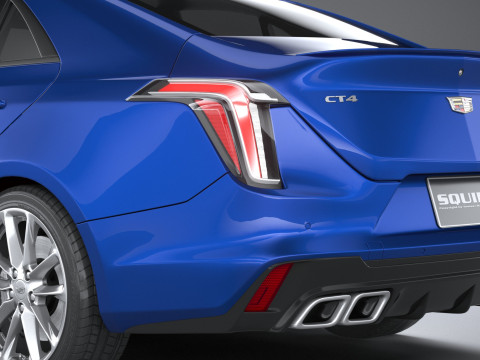 Cadillac CT4-V 2020 3D Model