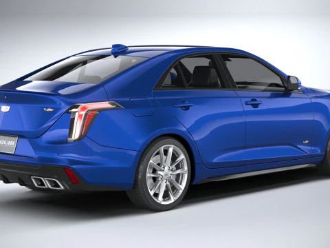 Cadillac CT4-V 2020 3D Model