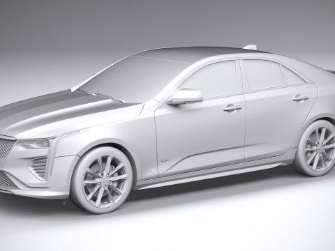 Cadillac CT4-V 2020 3D Model