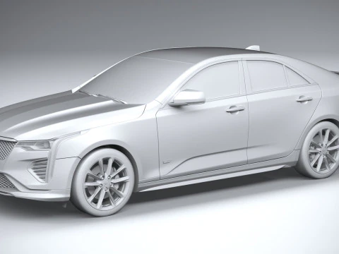 Cadillac CT4-V 2020 3D Model
