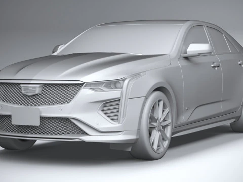 Cadillac CT4-V 2020 3D Model
