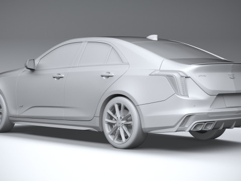 Cadillac CT4-V 2020 3D Model