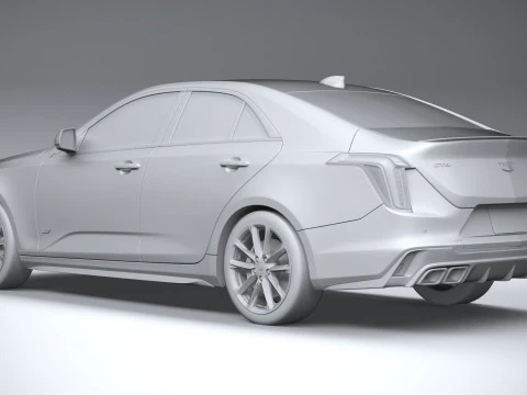 Cadillac CT4-V 2020 3D Model
