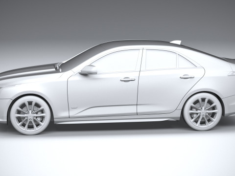 Cadillac CT4-V 2020 3D Model