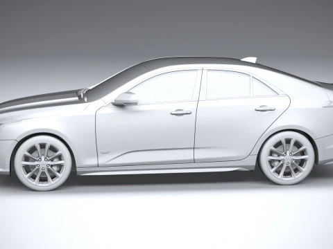 Cadillac CT4-V 2020 3D Model